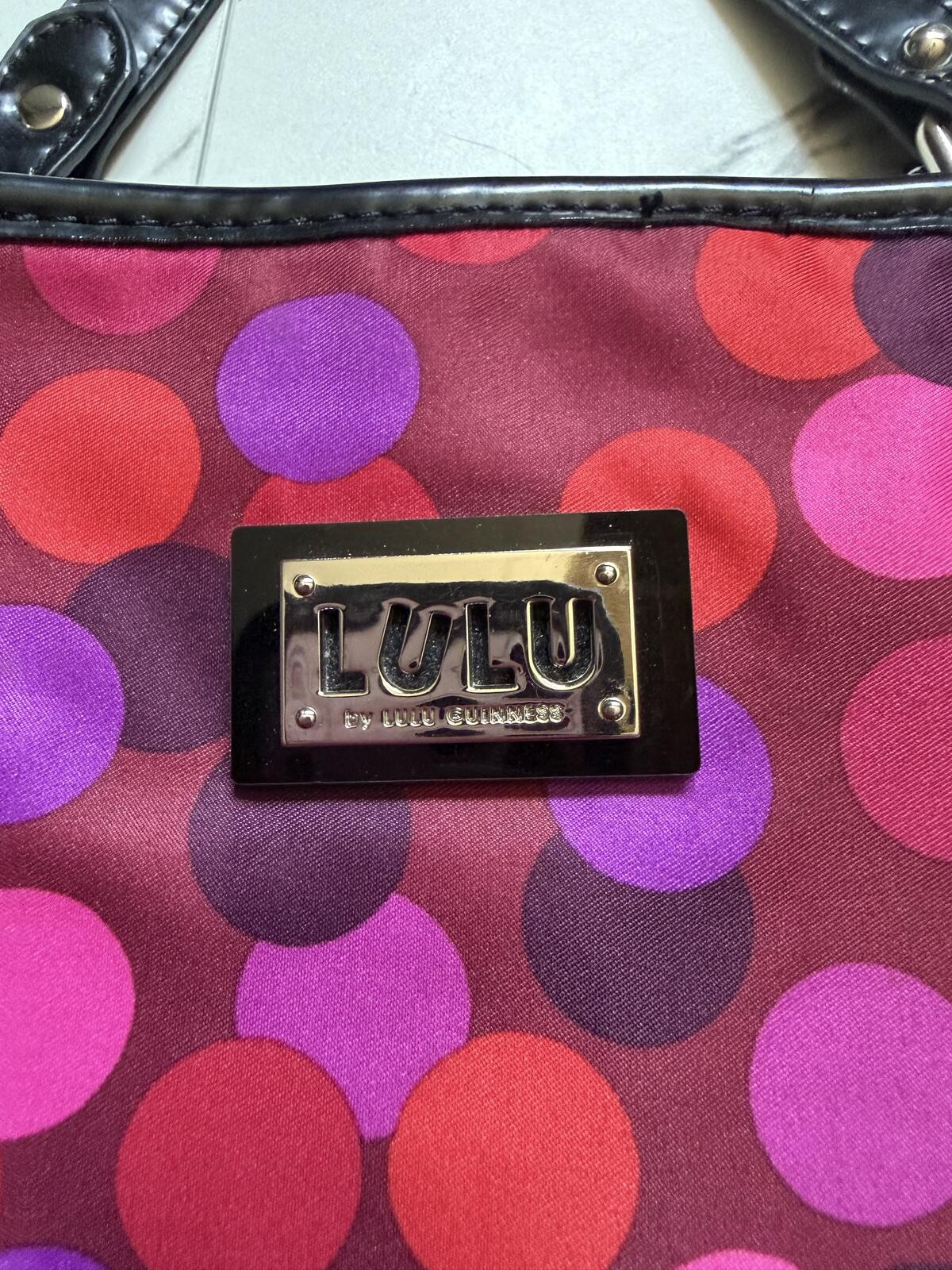 LULU by Lulu Guinness Polka Dot Tote Bag Y2K Dopamine Dressing Purse