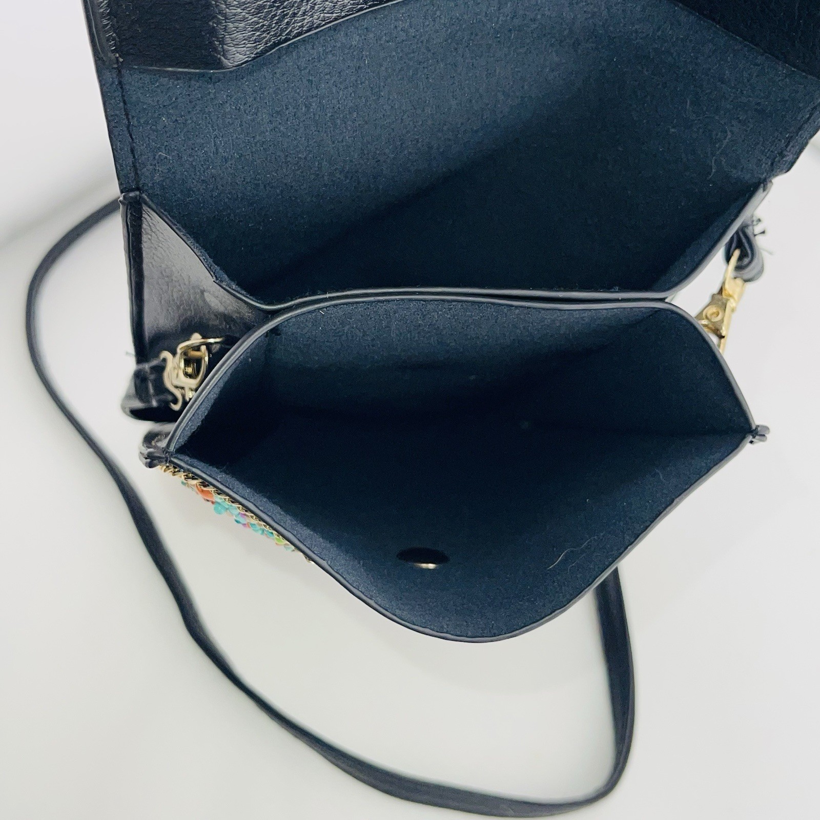 Coco + Carmen Women’s Beaded Dragonfly Pockets Flap Crossbody Bag Purse Floral
