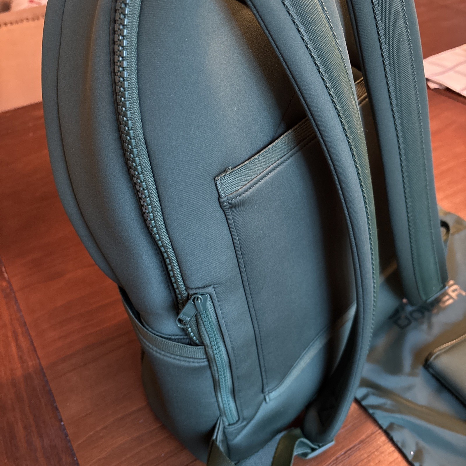 Dagne Dover Large Backpack in Green Dark Moss Pre-owned–Excellent Condition