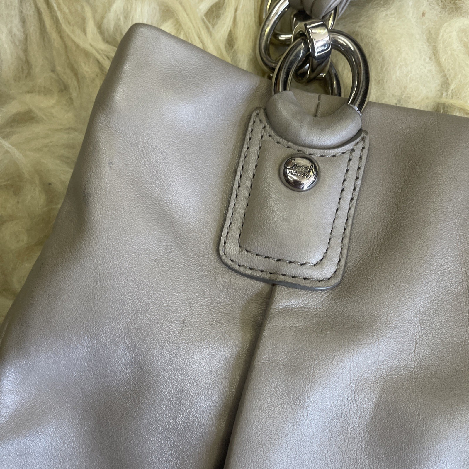 Coach Kristin Leather East West Hobo Shoulder Bag Purse 16814