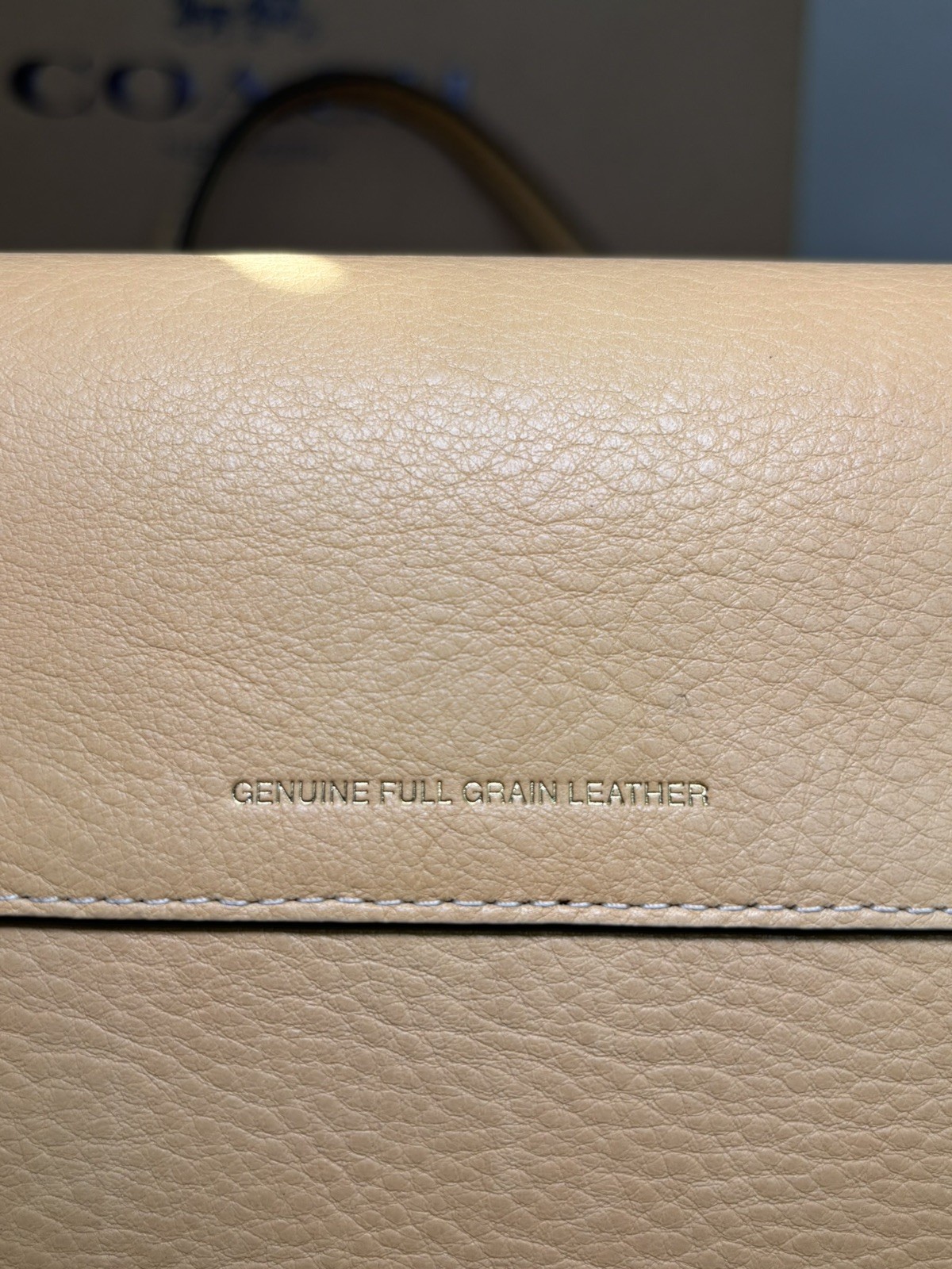 Coach Chelsea 30 grain Leather Brass/Vanilla