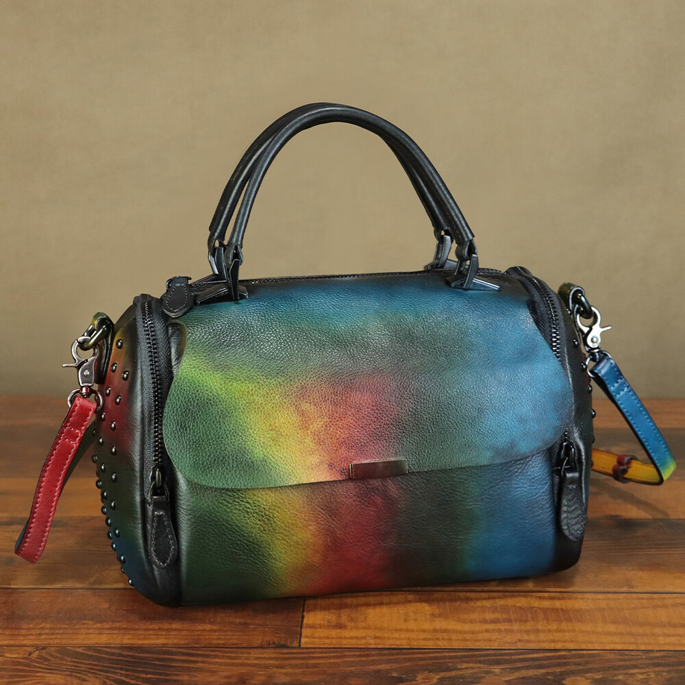 Genuine Leather Purses and Handbags for Women Vintage Shoulder Bag Crossbody