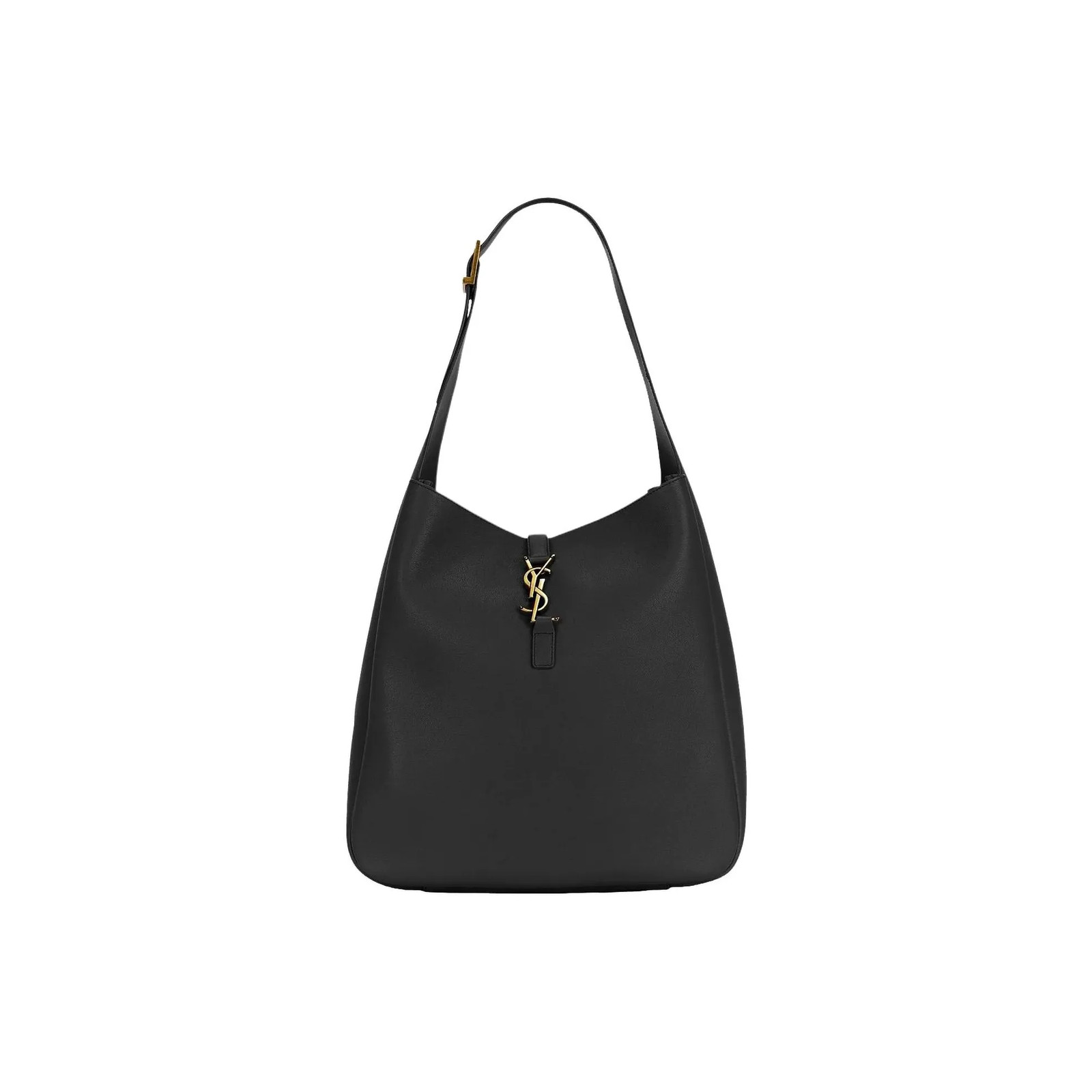 SAINT LAURENT 5A7 Leather Tote Bag Medium Women’s Black 11.8*5.1*12.2 in