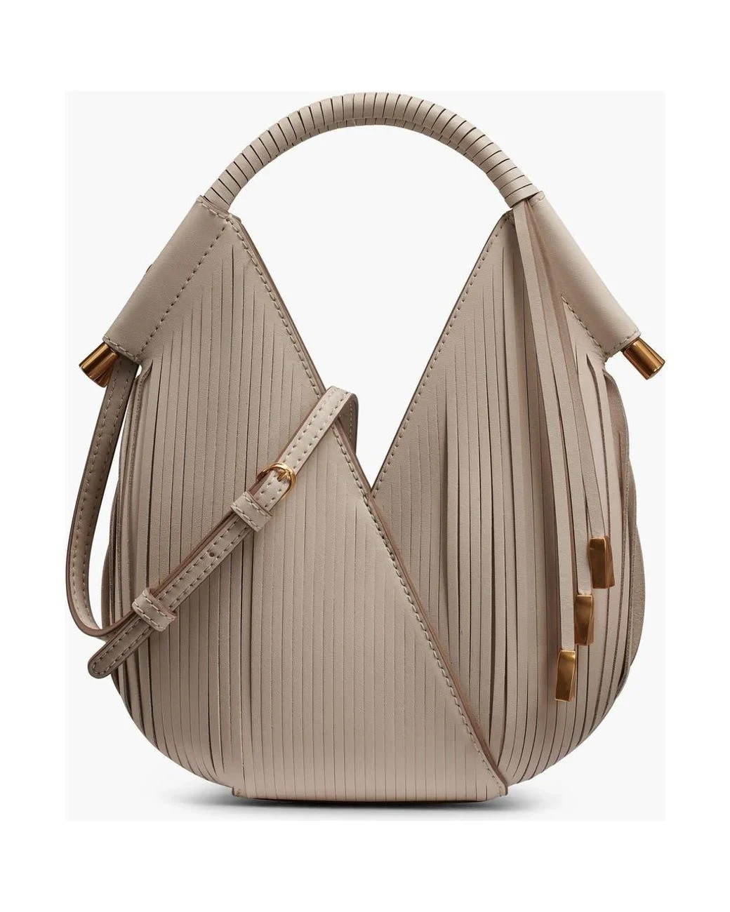 Donna Karan N Y Baldwin Laser Cut Crossbody Sand Gold