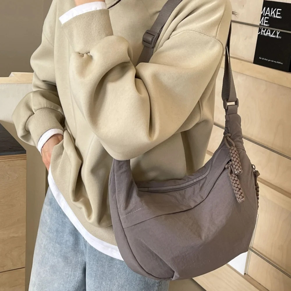 New Fashion Canvas Crossbody Bags Korean Simplified Shoulder Bag Large Capacity