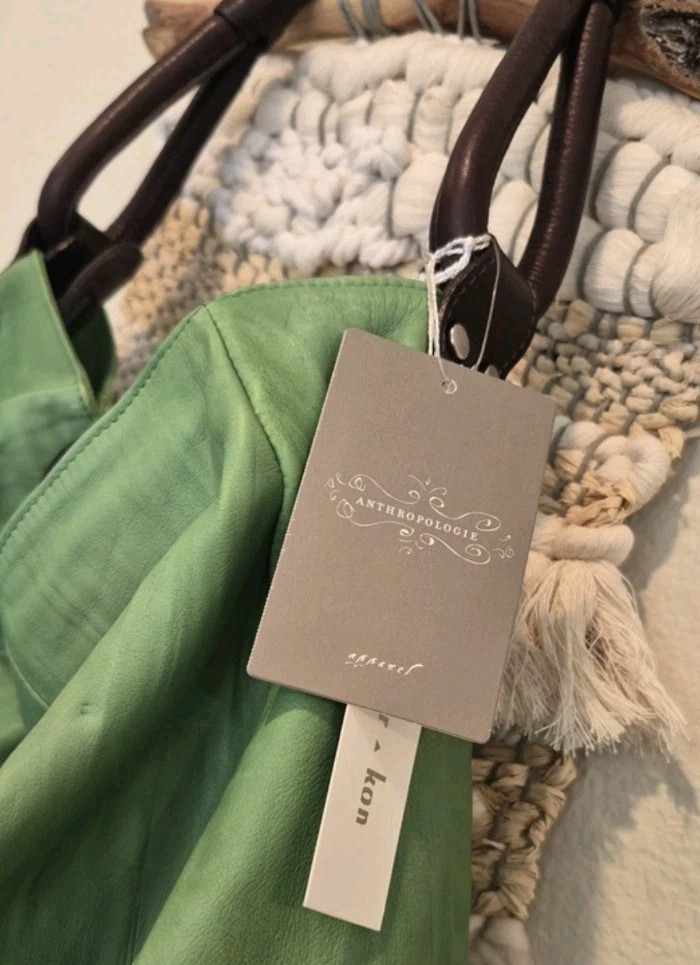 Anthro Christopher Kon Slouchy Leather Hobo Shoulder Bag, Zipper Closure