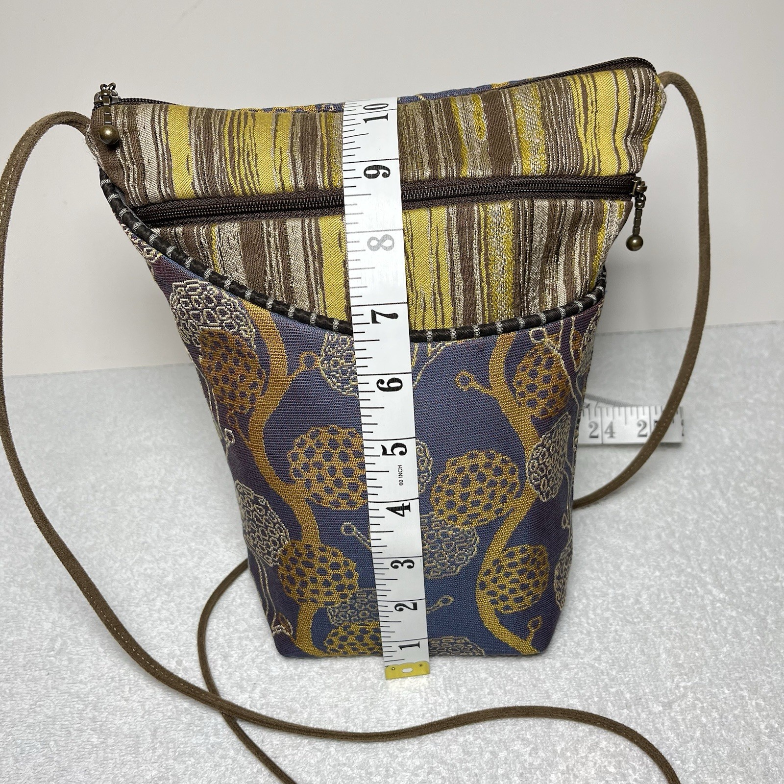 Maruca Designs City Girl Crossbody Purse Handmade USA Woven Fabric Boulder CO