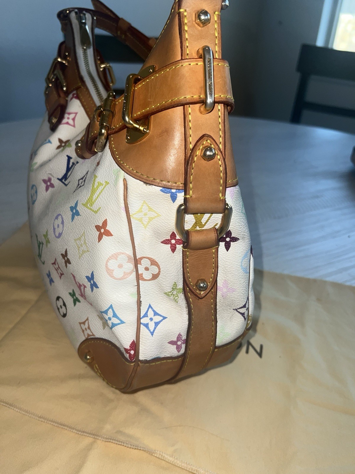 Louis Vuitton Greta Satchel Multicolor Monogram Canvas