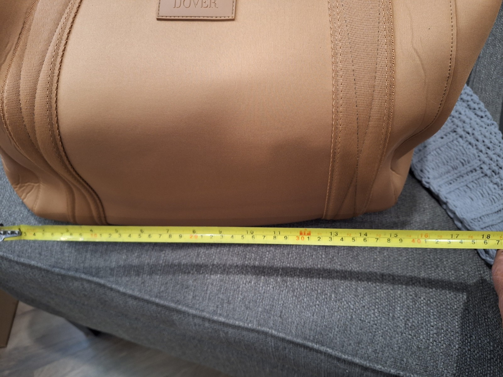 Dagne Dover Unisex Landon Carryall Large Duffle Bag in Camel Brand New w/out Tag