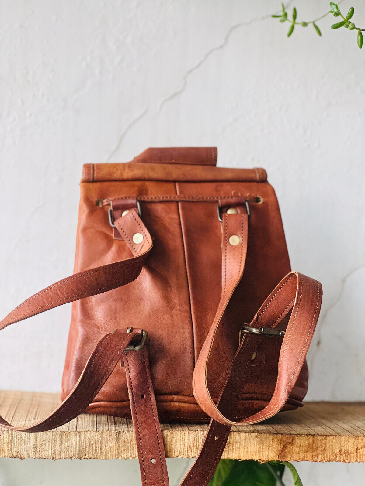 7X9 Inch Genuine Goat Leather Vintage Messenger Ladies Shoulder Hippie Tote Bag