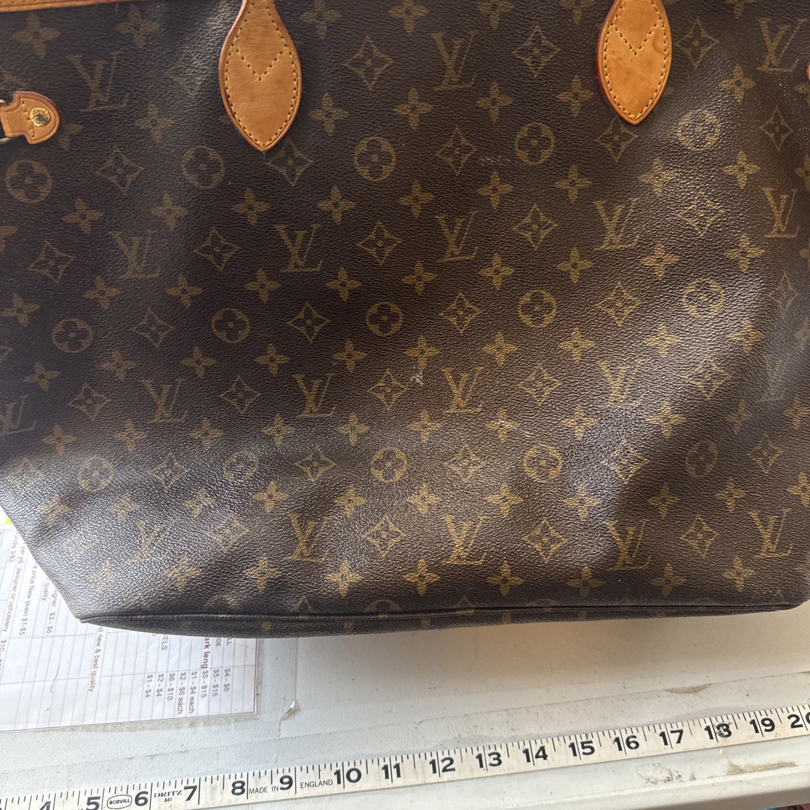 Louis Vuitton Neverfull Tote GM Brown Canvas Monogram FD1122