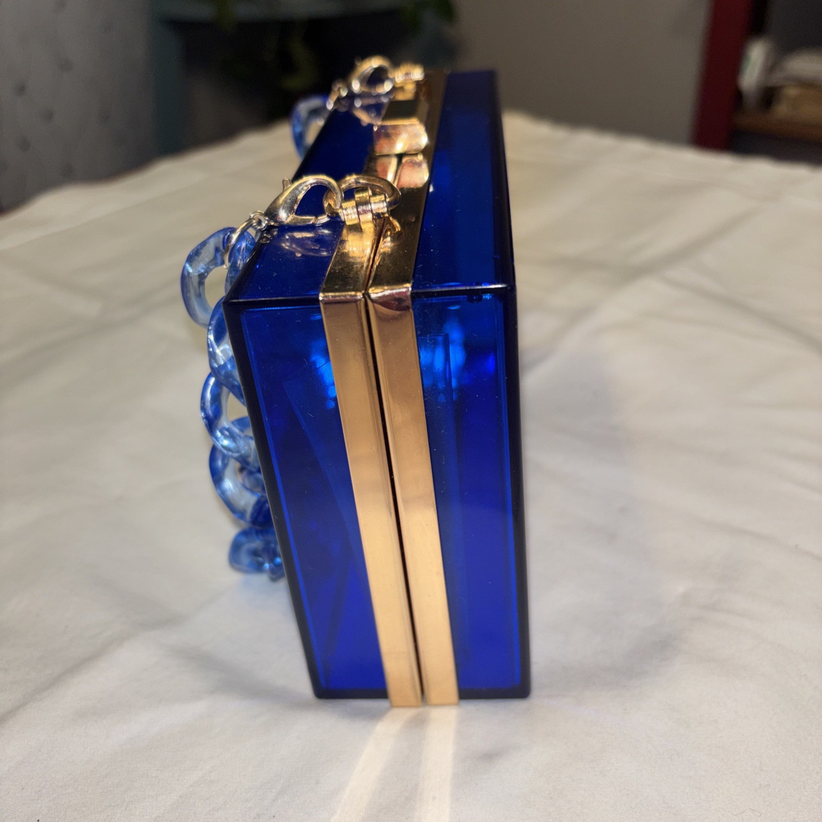 BLUE Acrylic Clutch for Women