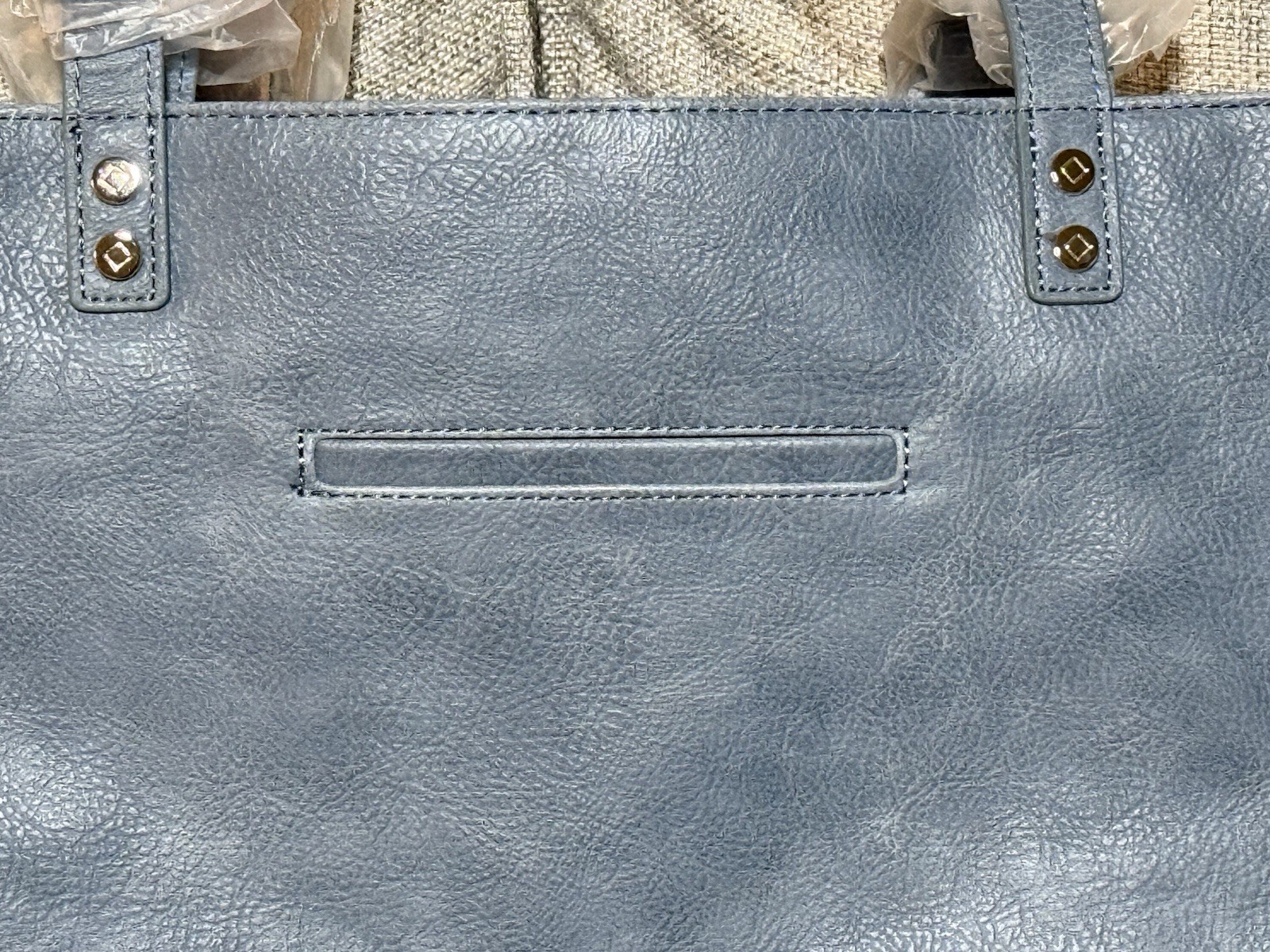 Thirty-One Around Town Tote in Denim Distressed Pebble (Blue)!! New With Tags