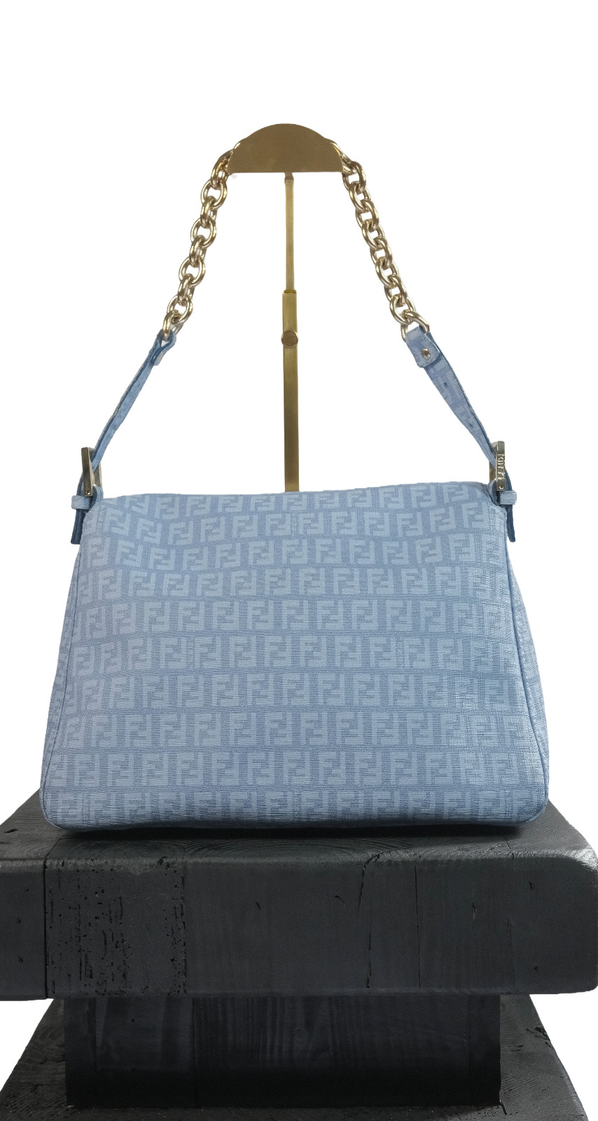 Fendi Blue Mamma Baguette