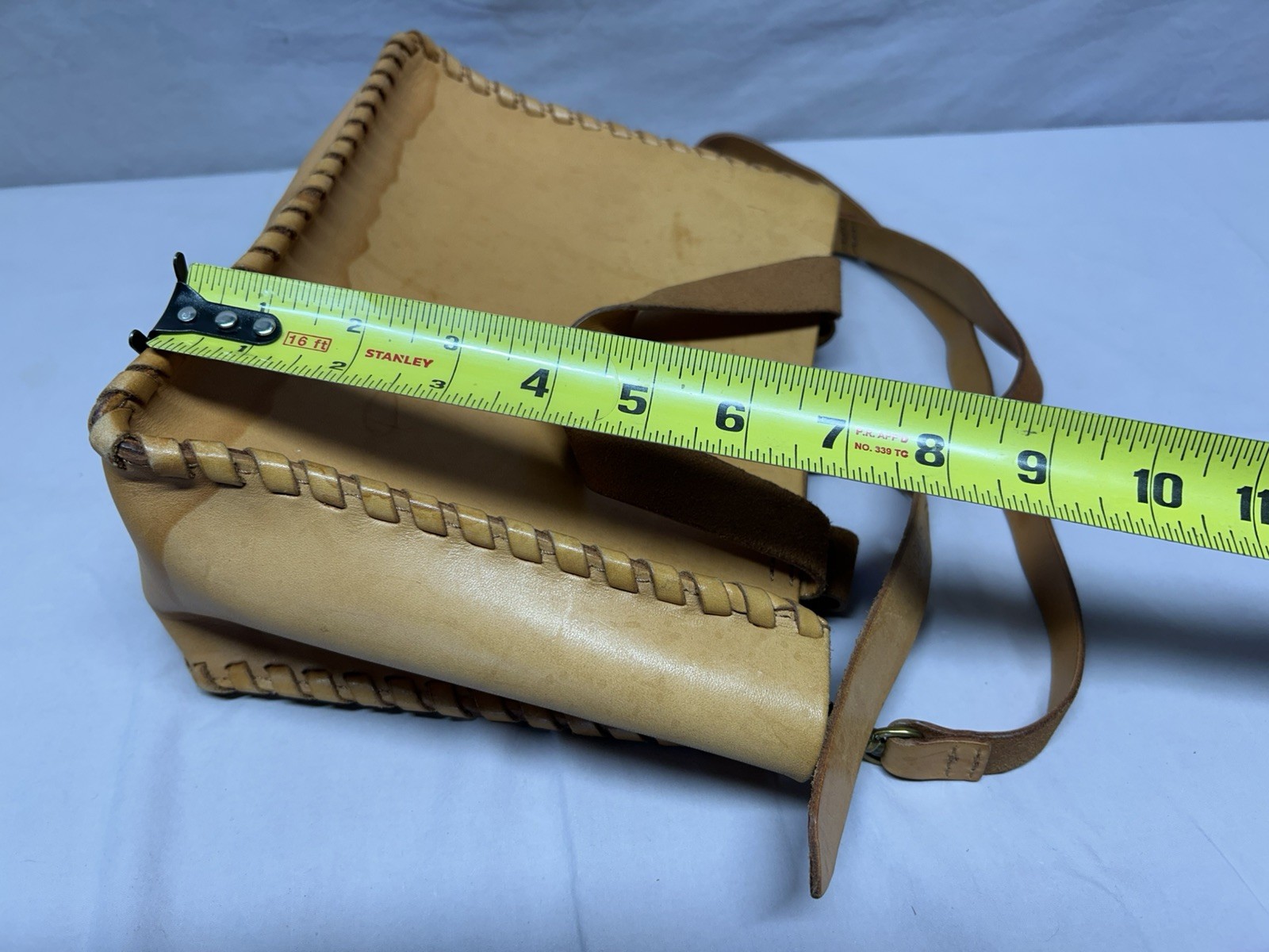 Madewell Tan Leather Bag Crossbody Square Brown