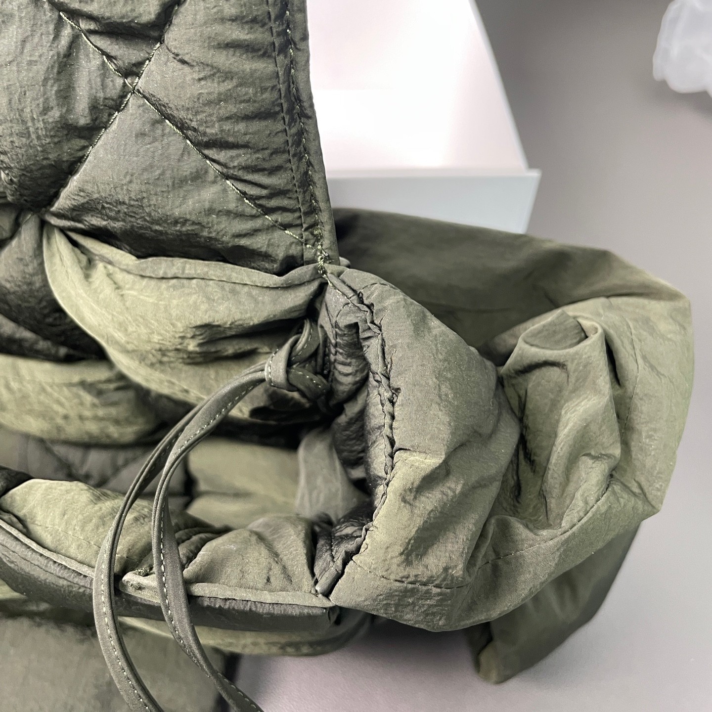 Bottega Veneta Pre-Owned Authentic Luxury Handbag Dark Green Nylon