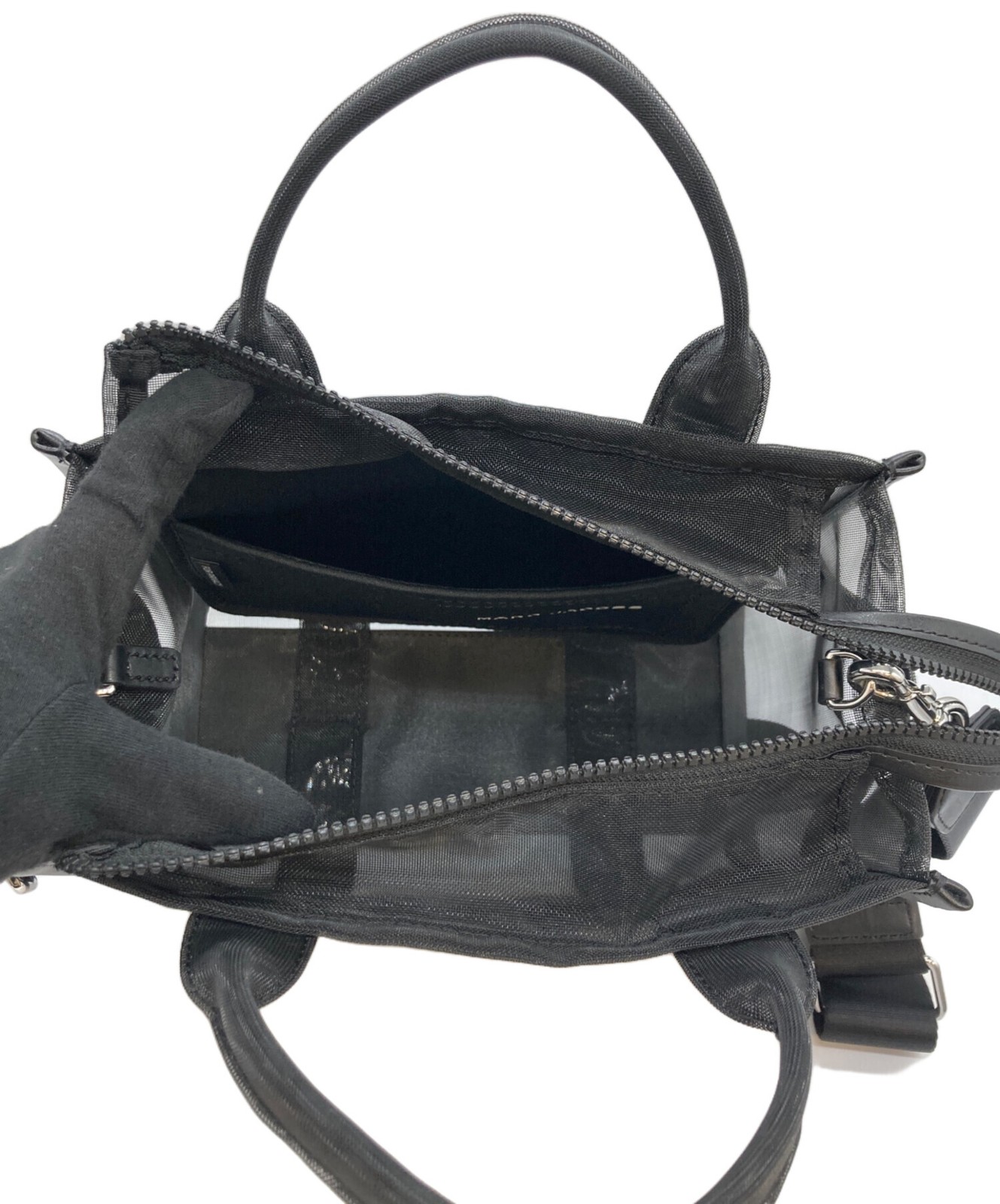 MARC JACOBS Mesh THE TOTE BAG 2S4HTT035H03 Black #TFB13723