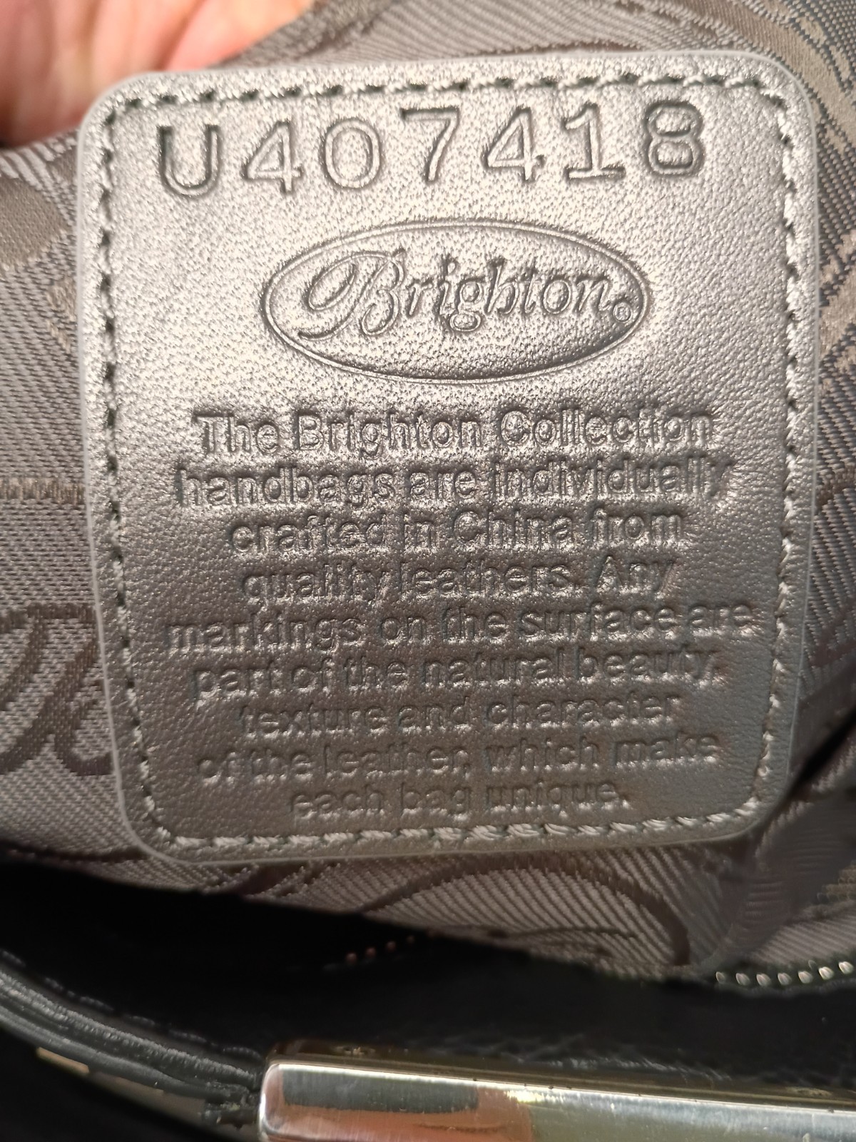 BRIGHTON Daniela Andalusia Collection Black Tote Bag removable strap