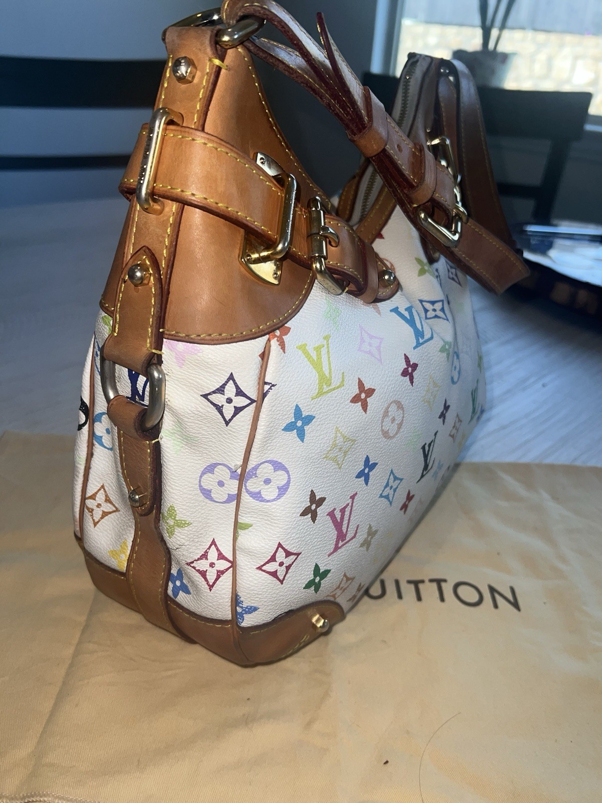 Louis Vuitton Greta Satchel Multicolor Monogram Canvas