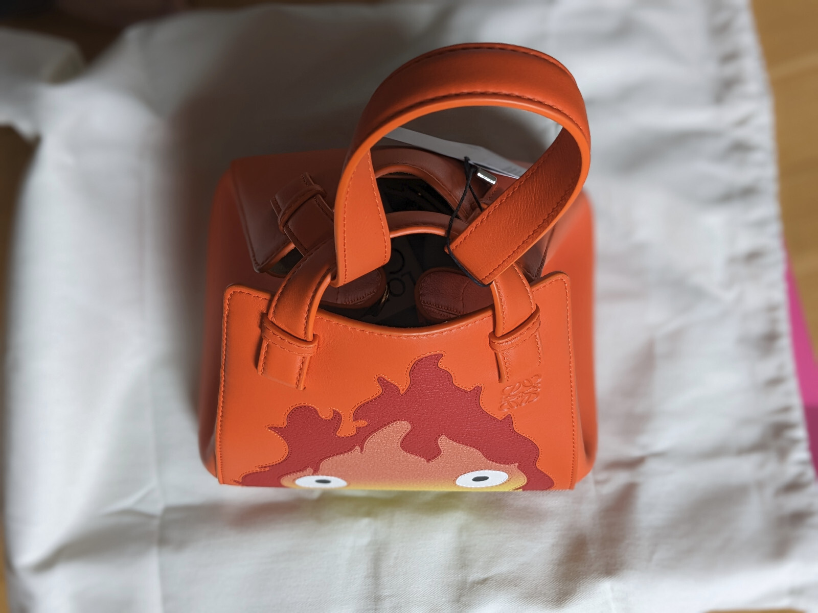 Loewe x Ghibli Howl’s Moving Castle Hammock Bag Orange BRAND NEW IN BOX