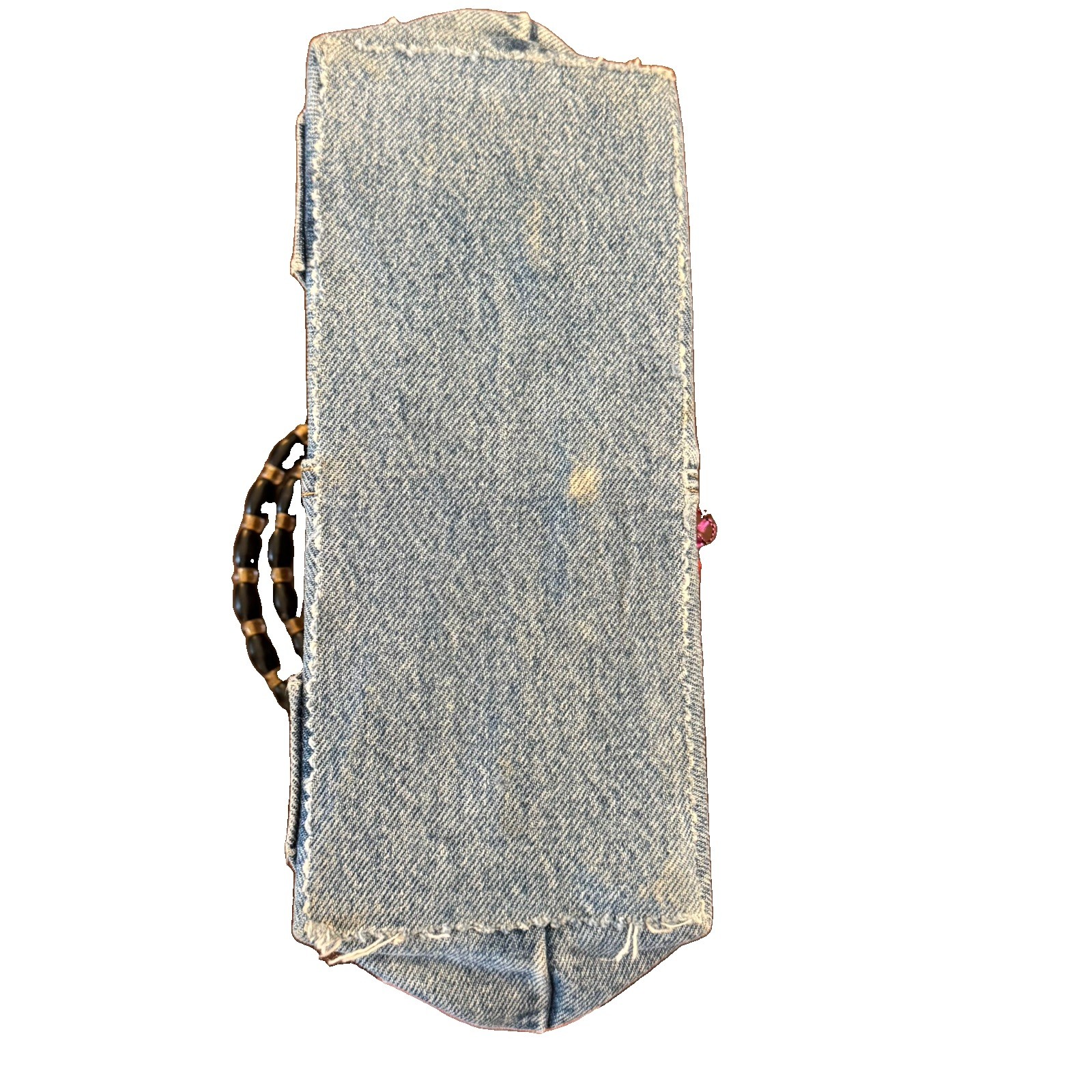 Blue Jean Purse Bag Upcycled Denim Handmade Flamingo Levi’s Y2K