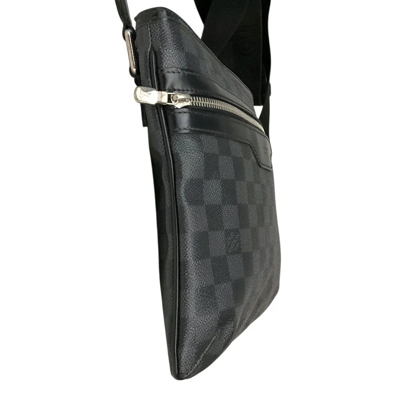 LOUIS VUITTON Tomás Black Canvas Shoulder Bag N58028 #OKB4155