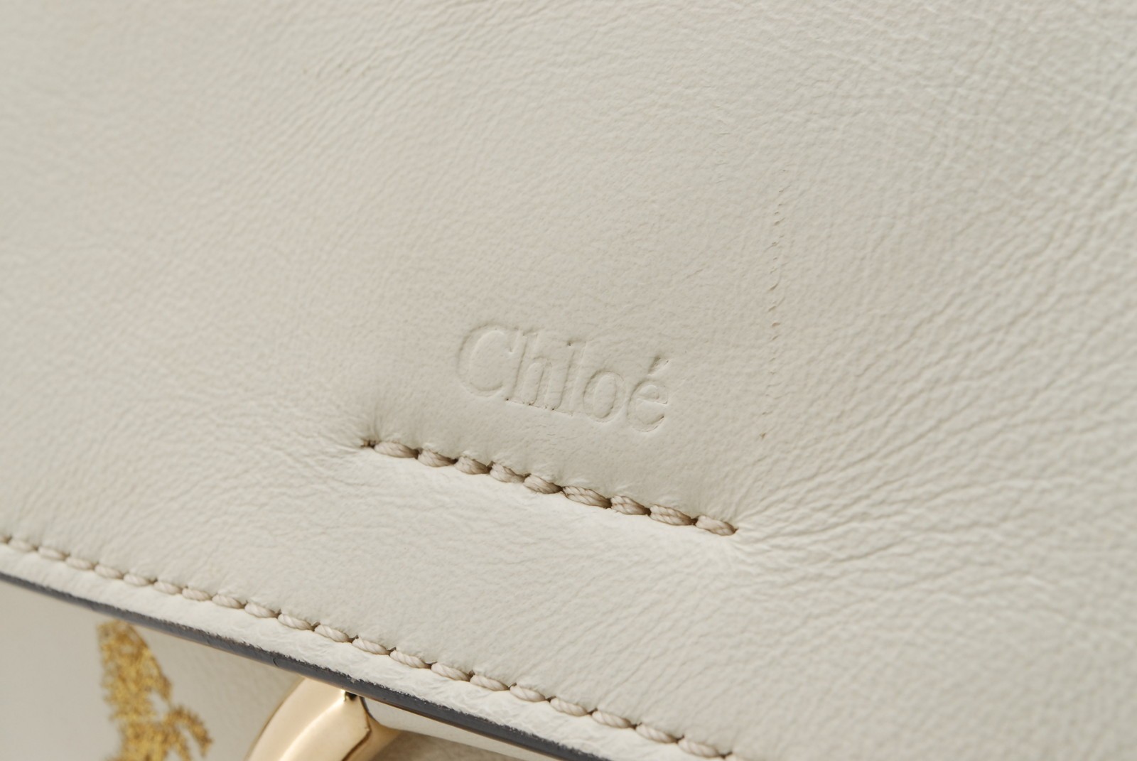 *Rare* Chloe Faye Day Hand Shoulder bag Little Horse Leather Ivory