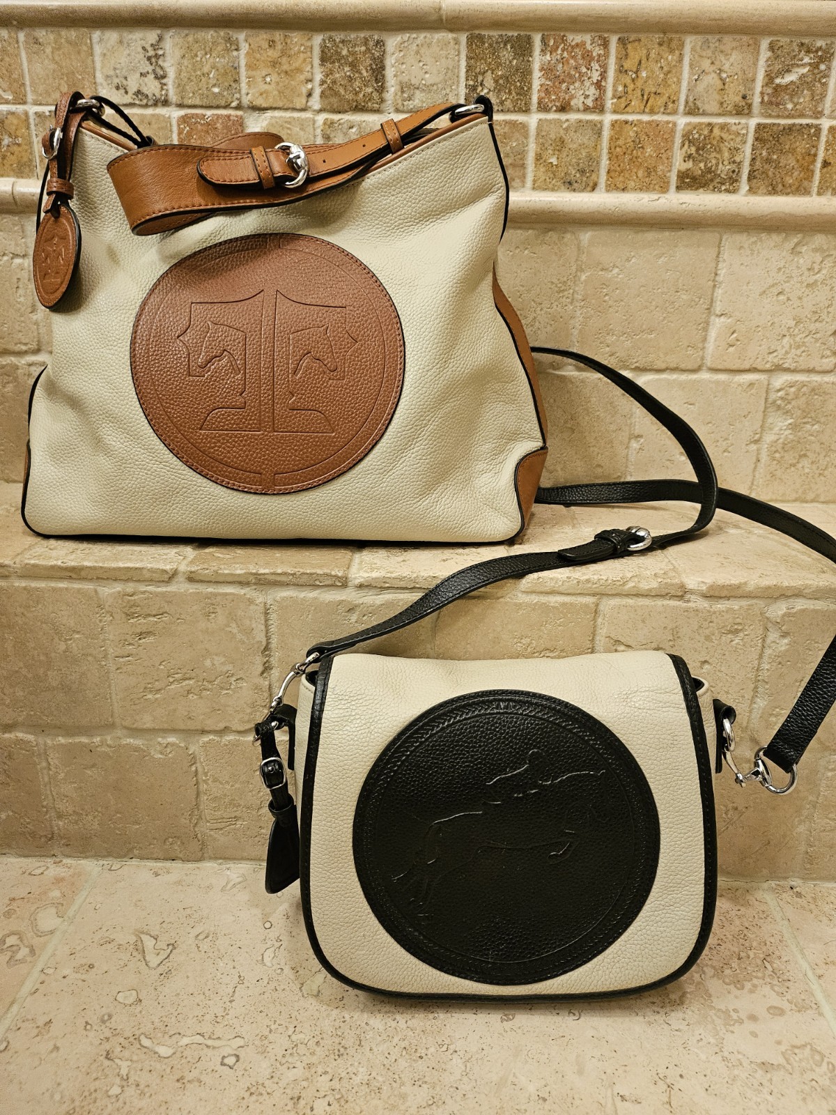2 Tucker Tweed Equestrian Purses – Camden Crossbody & Manor Tote