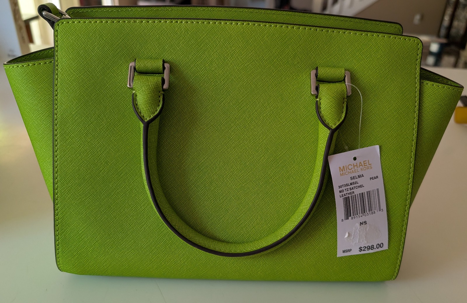 Authentic Michael Kors Selma Bag in “Pear” New, with tags