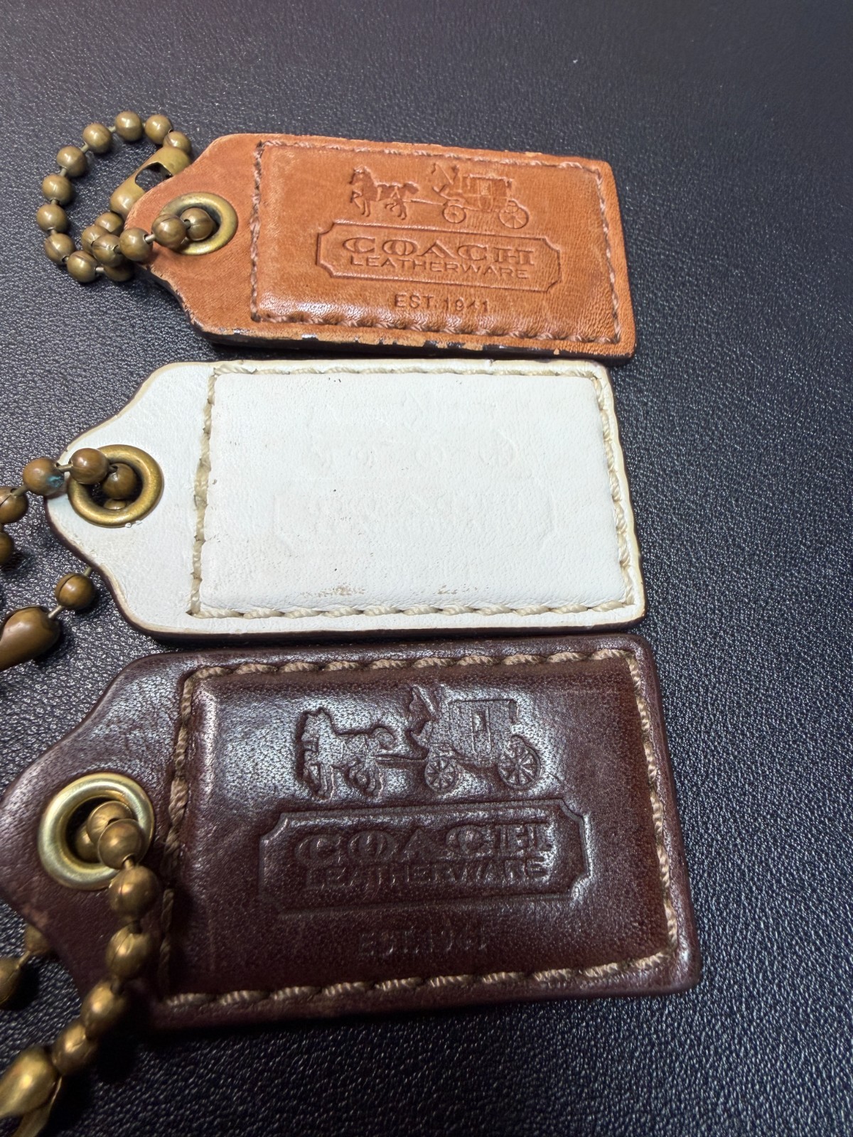 Coach Horse & Carriage Leatherware Hangtags Lot of 3 (Lot 2145)