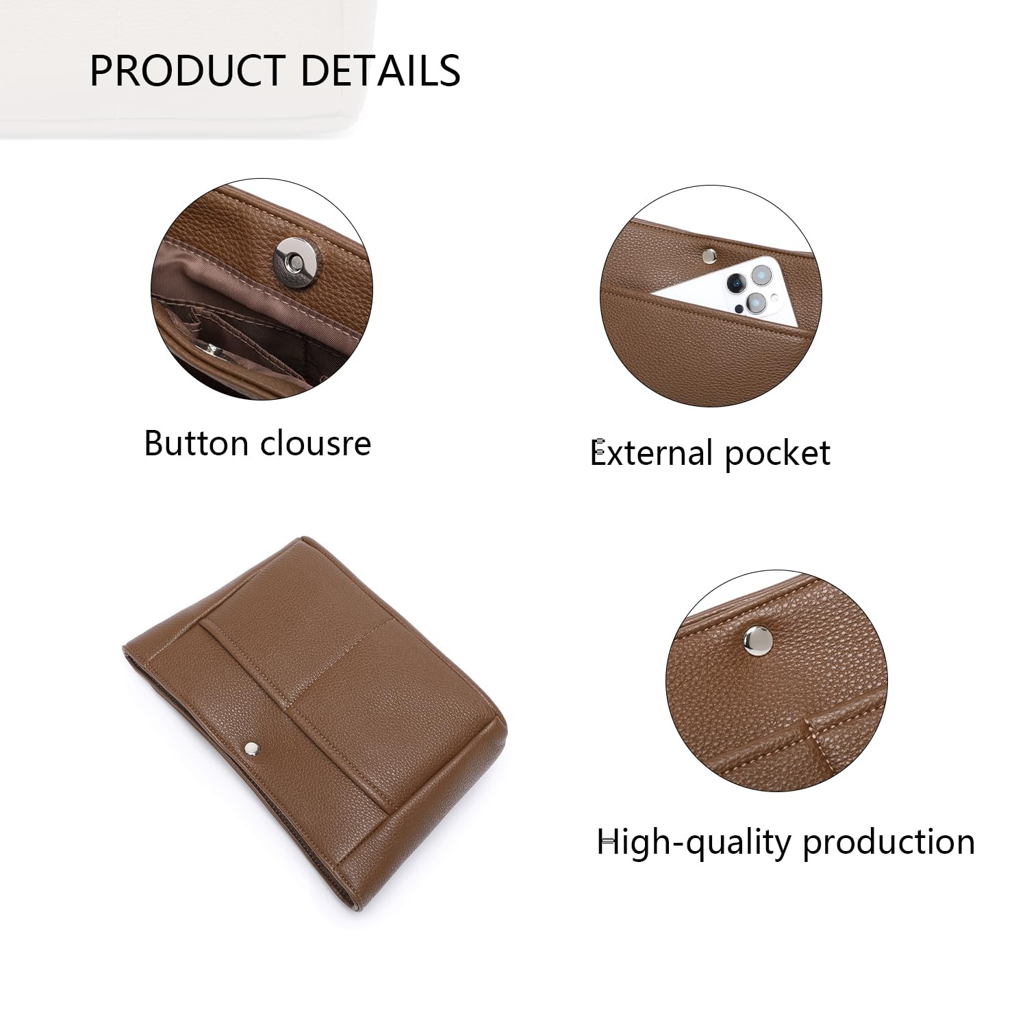 YONEBN Waterproof Storage Bag Lightweight Large Capacity Nylon Inner Organizer