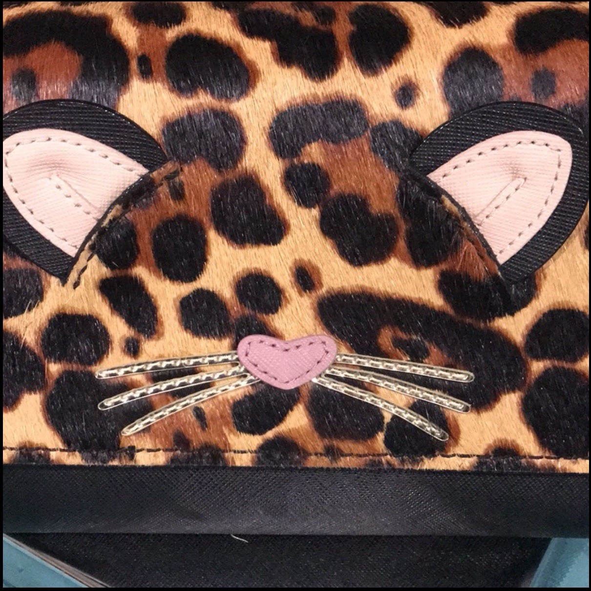 Kate Spade Leopard Summer Run Wild Calf Hair Leather Crossbody Bag EUC 07
