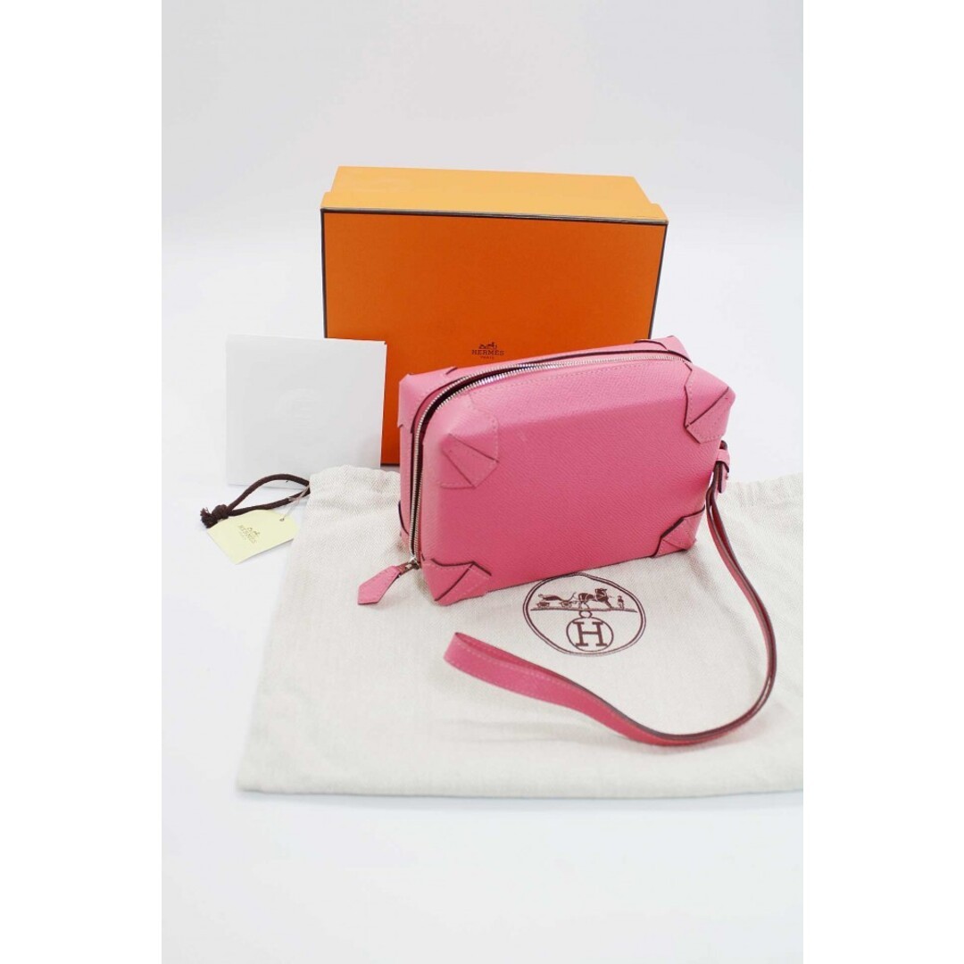 Hermes A engraved 2017 Maxi Box Pouch with strap Buyer Boutique Card Used KIDS-0