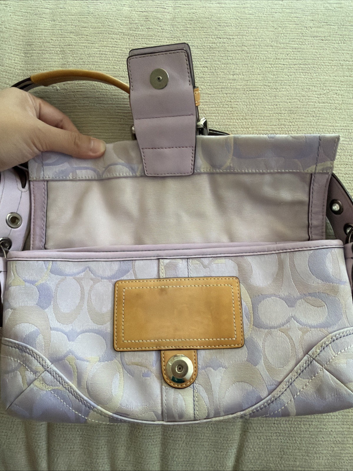 Coach Limited Edition Soho Ladybug Signature Optic Flap Shoulder Bag & Coin Bag