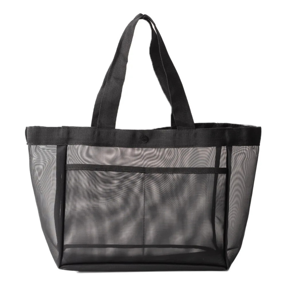 Hollow Large Capacity Makeup Storage Bag Women Multifunctional Mesh Shoulder Bag