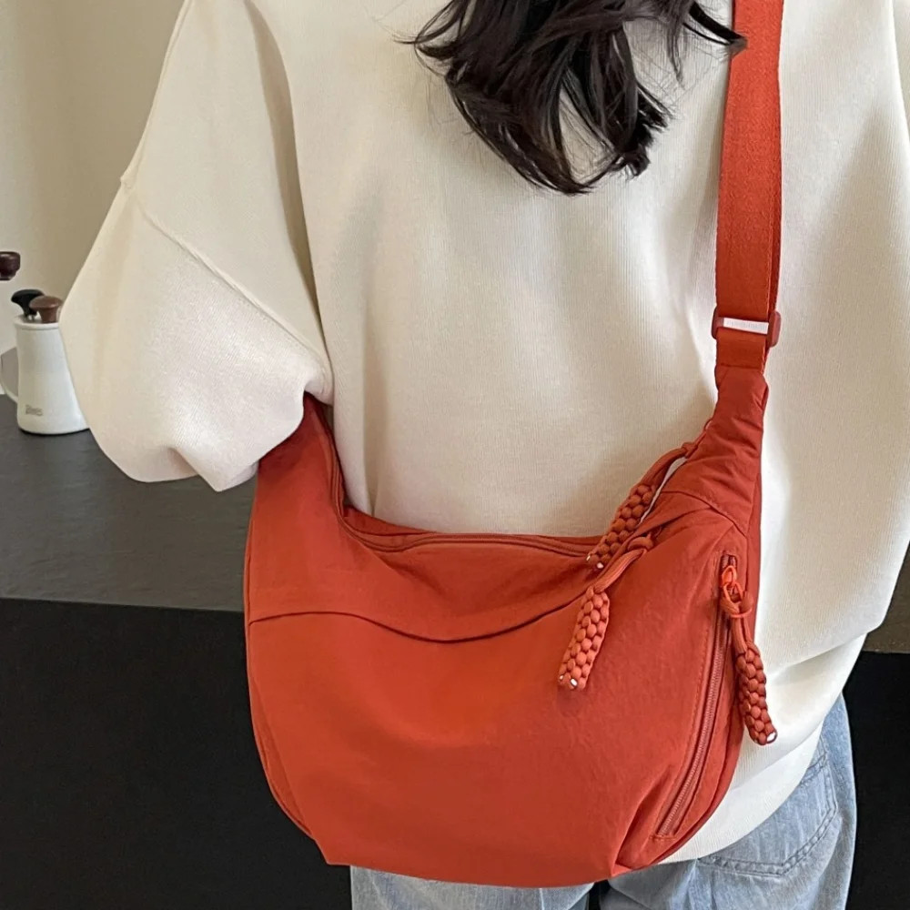 New Fashion Canvas Crossbody Bags Korean Simplified Shoulder Bag Large Capacity