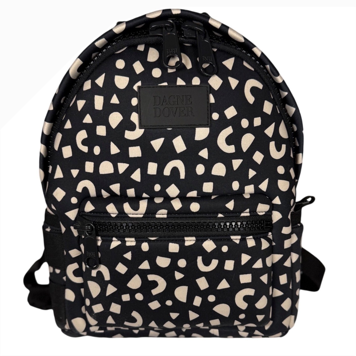 DAGNE DOVER Dagne Dakota Backpack Limited-Edition Block Party Print, Black/Cream