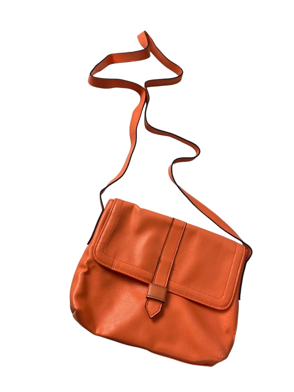 Basic Editions mandarin orange cross body handbag