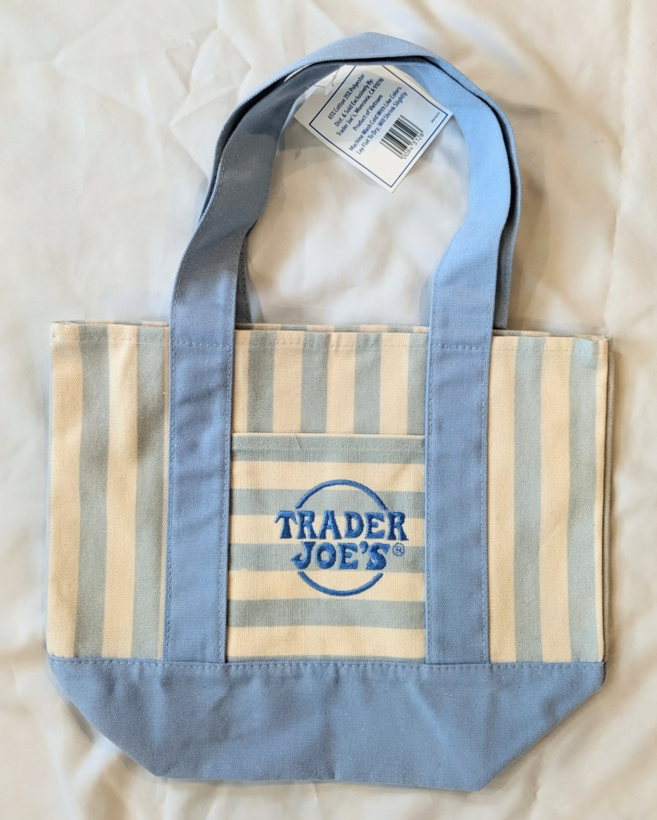 Trader Joe’s Limited Edition Pastel Stripe Mini Tote Bags-Set of 4 (Spring 2026)