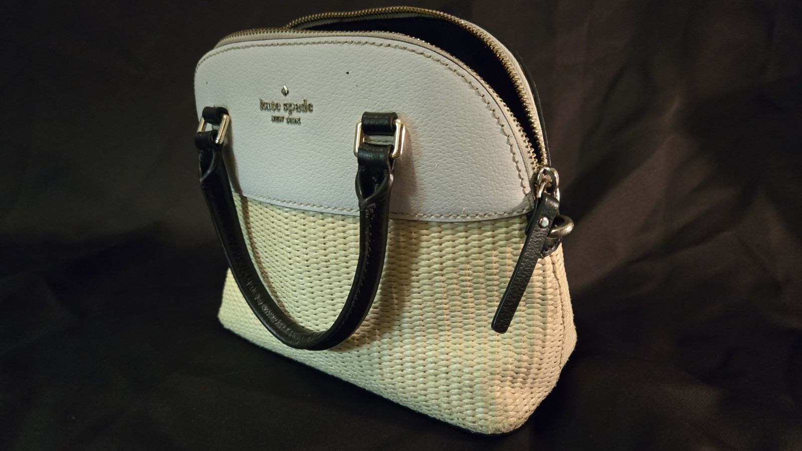 Kate Spade New York Small Satchel Top Handle Zip Bag, Detachable Strap