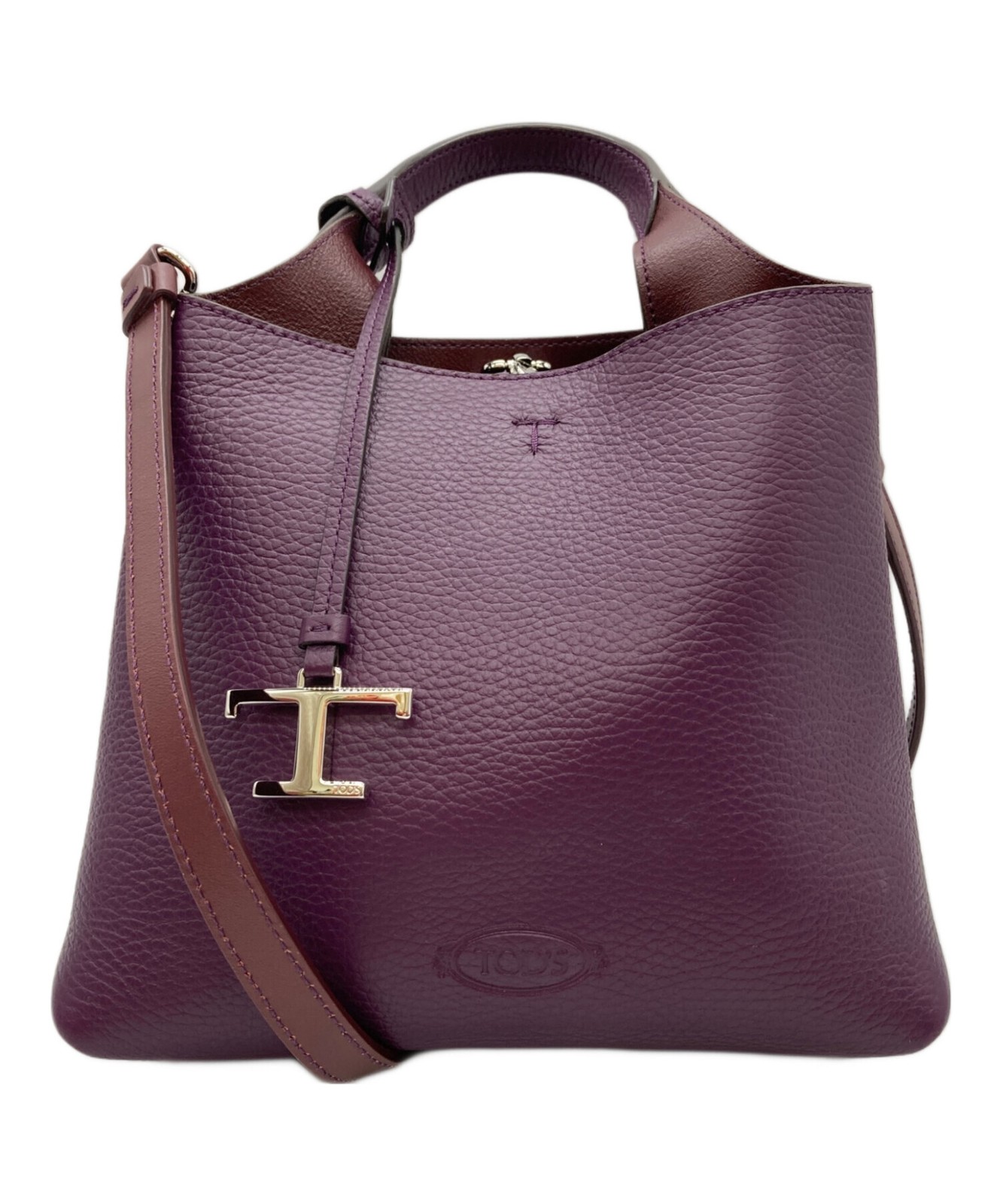 Tod’s T Timeless Leather Bag Purple #TFB3323
