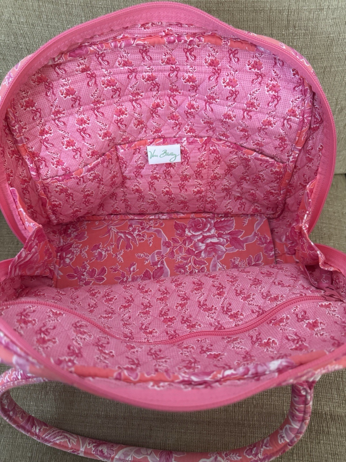 Vera Bradley Hope Toile Lola bag and Matching Wallet