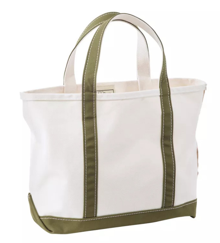 NEW L.L.BEAN Boat and Tote®, Open-Top – Antique Olive, Medium size (Regular)