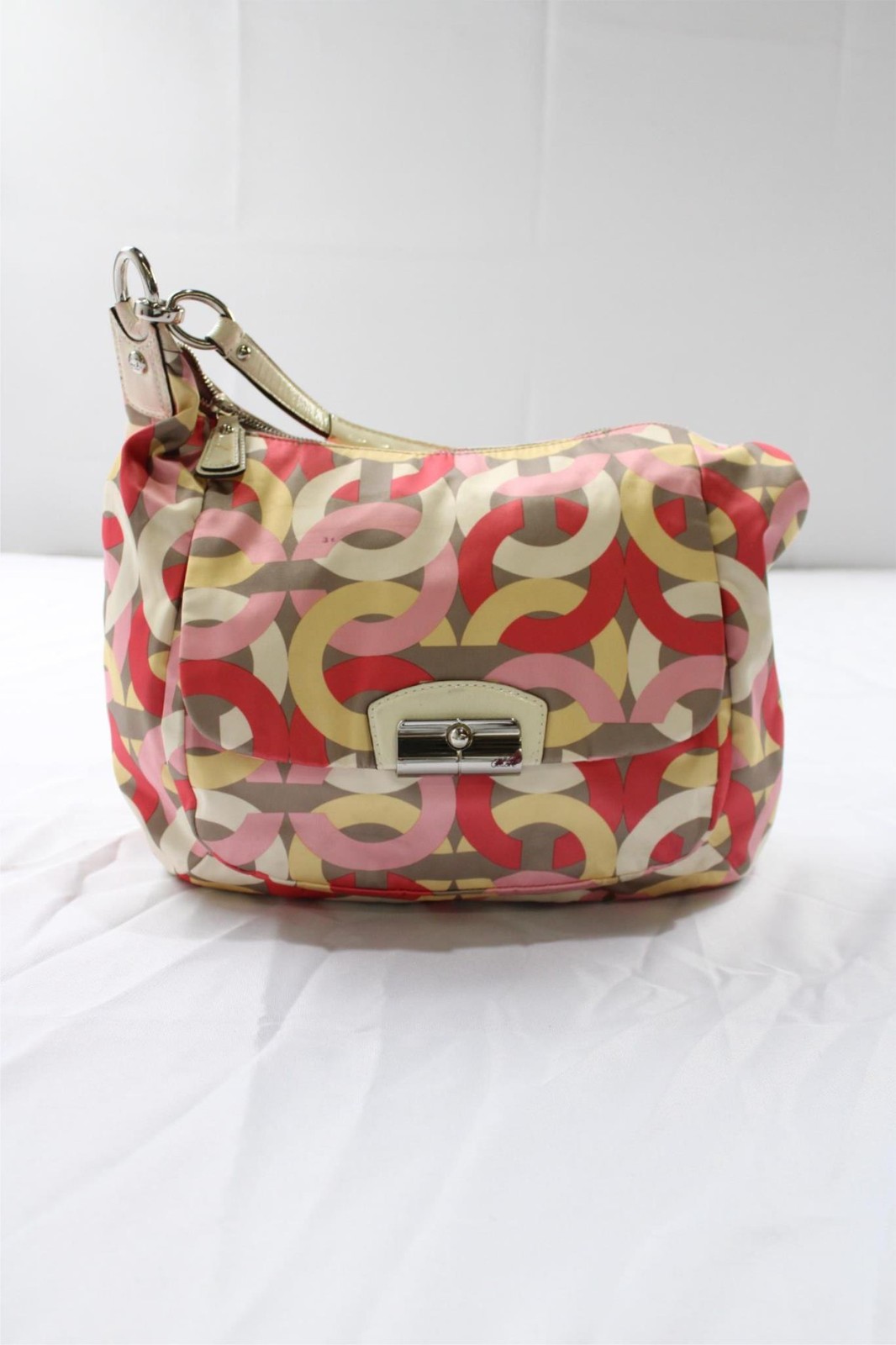 Coach Women’s Kristin Chain Link C Print Hobo Bag NC3 Multicolor One Size