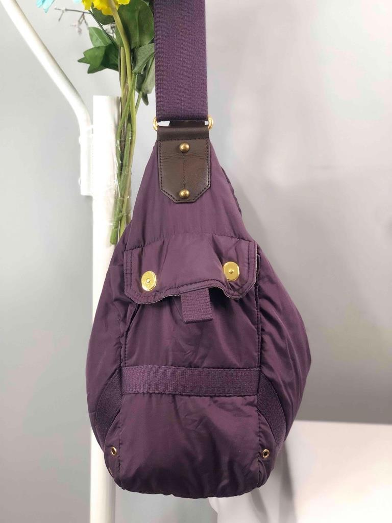 Stella McCartney x LeSportSac Cyber Grape Purple Polyester Large Messenger Bag