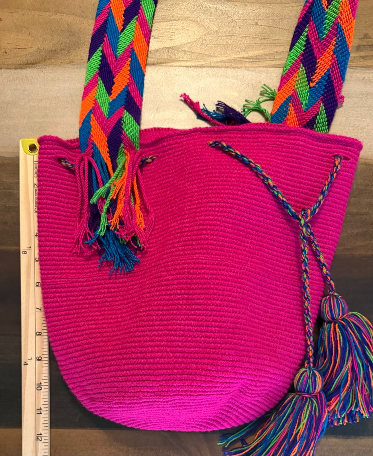 Wayuu Mochila Bag Bohemian Ethnic Handmade Colombian Woven Crossbody Purse