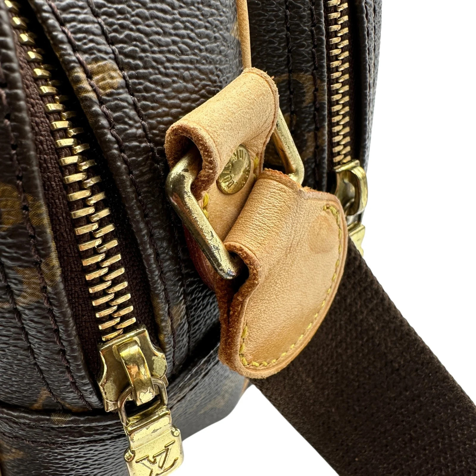 LOUIS VUITTON Reporter PM Brown Monogram Shoulder Bag M45254 #OKB8408