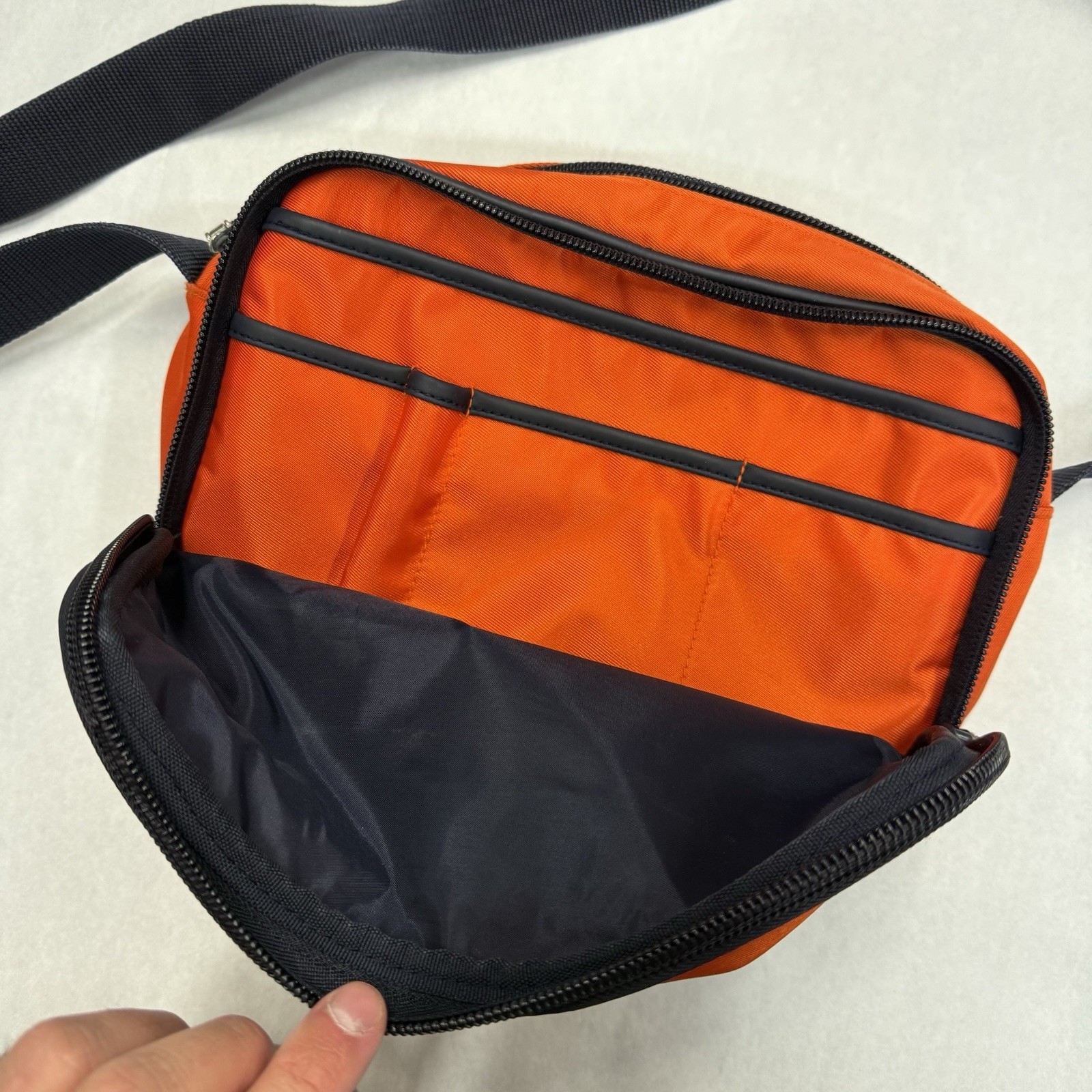 Vintage Polo Sport Ralph Lauren Orange Side Crossbody Bag Y2K 90s