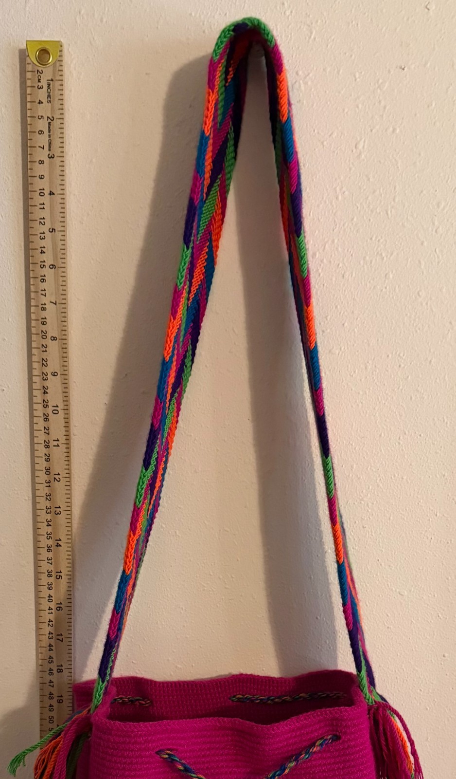 Wayuu Mochila Bag Bohemian Ethnic Handmade Colombian Woven Crossbody Purse