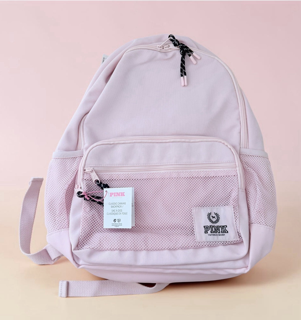 PINK Victoria’s Secret Campus Canvas School Backpack Pink
